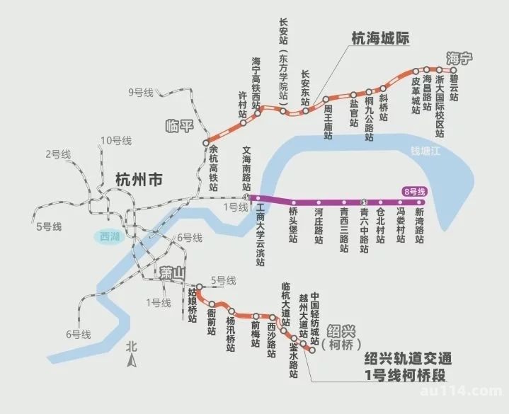 杭州地铁站2（杭州地铁站2号线线路图）